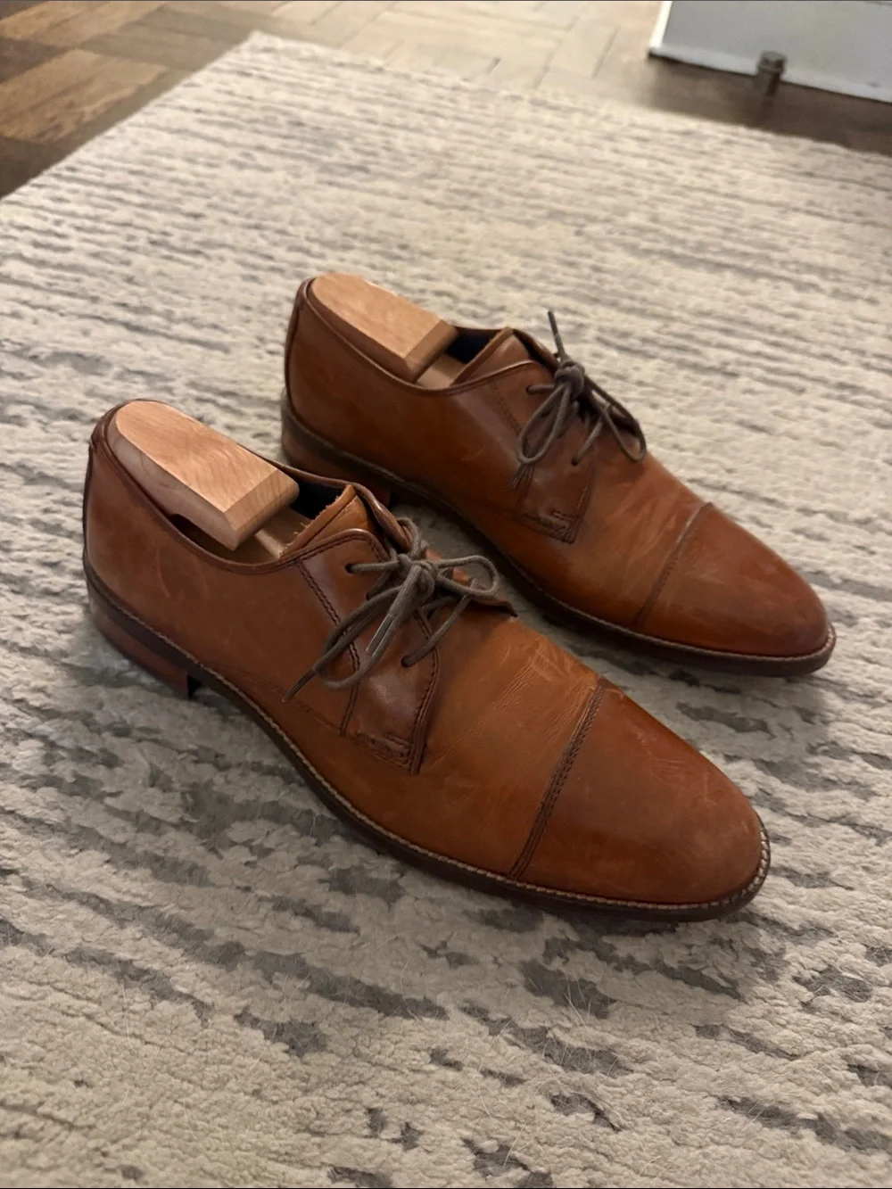 Cole Haan polished brown